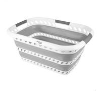 AKTIVE Cesta plegable 40 litros, Formato rectangular, 61 x 43 x 28 cm, Plegado compacto, Libre de BPA, Caja de almacenamiento portátil, Cesto ropa sucia plegable, Para hogar, Camping y picnic (63113)