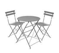 Aktive conjunto de muebles de terraza 60x70 cm gris