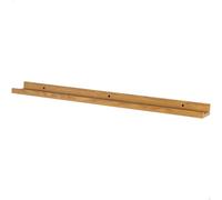 Max Home Estante pared madera con borde 120x10x4 cm