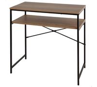 AKTIVE MAX Home Mesa Escritorio Rectangular, 77x40x75 cm, Peso máximo soportado 26 kg, Tablero Madera, Estructura Acero Negro, Oficina y Estudio, Estilo Industrial, Mesas Ordenador, (18442)