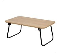 AKTIVE MAX Home Mesa Plegable, 53x 30 x 22 cm, Madera y Acero, Bandeja para Cama, Multiusos, Sofá, Ordenador portátil, Mesita Auxiliar, Mesas Plegables portátiles, Estilo Industrial (18424)