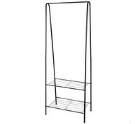AKTIVE MAX Home Perchero de Ropa 60x35x151, Peso máximo soportado 15 kg, con Dos baldas para Zapatos, Accesorios, Almacenaje (18810)
