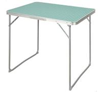 AKTIVE Mesa Alta Plegable, 80x60x70 cm, Color Menta, Estructura de Aluminio, Soporta 30 kg, Peso Ligero, Asa Mano Transporte, Mesas de Camping, Playa y jardín (63192)