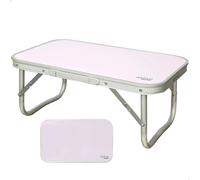Aktive - Mesa baja plegable camping, color malva, 56x34x24 cm, uso exterior, patas plegables, soporta 30 kg, estructura aluminio (tubo 19 mm), tablero madera MDF, antideslizante, plegado compacto,