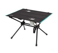 AKTIVE Mesa camping plegable 63x56x42 cm con portavasos y bolsillo de malla, Estructura resistente, Soporta hasta 100 kg, Para exteriores y transportar con bolsa incluida (63129)