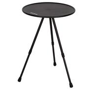 Aktive - Mesa camping plegable redonda Ø37 cm, altura regulable 35-55 cm, aluminio resistente, antideslizante, estructura ligera, incluye funda transporte, ideal playa, montaña o picnic
