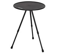 AKTIVE Mesa de Camping Plegable, Ø37x35x55 cm, Regulable en Altura, Color Negro, Forma Redonda, De Aluminio, Topes Antideslizantes, Ligera y portátil, Incluye Bolsa de Transporte (62461)