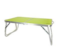AKTIVE Mesa playa plegable, Mesa baja playa, 60x40x25 cm, color verde, estructura de metal, tablero de madera, mesa plegable camping pequeña, cierre de seguridad (52811)