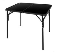AKTIVE Mesa Plegable, 90 x 60 x 70 cm, Topes Antideslizantes, Tablero MDF, Estructura de Aluminio, Sistema de nivelación Integrado, Soporta 30 kg, Peso Ligero (63054)
