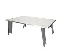 AKTIVE 63056 Mesa Plegable Camping, 55x41x20 cm, Aluminio, Ligera y Resistente, Máx. 20 kg, con Funda Transporte, con Anclajes, Acampada, Enrrollable, Exterior, Mesas Plegables, Campismo