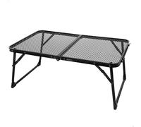 Aktive mesa plegable pequeña camping maletín antivuelco y ultraligera negra para barbacoa