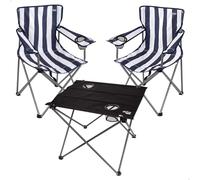 AKTIVE Pack 2 sillas Camping y Mesa Plegable (268)