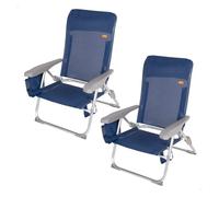 Aktive pack 2 sillas de playa multiposición plegado slim