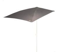 AKTIVE Parasol de pared rectangular 160x100 cm, Color gris, Poliéster, Acero, Protección solar UV50, Diseño rectangular, 4 varillas, Para jardín, terraza, balcón (62514)