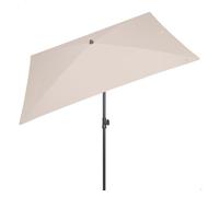 Aktive sombrilla rectangular balcón inclinable 200x125 cm crema uv30 125 cm