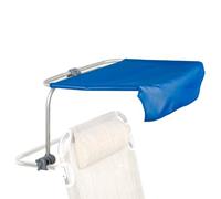 AKTIVE Parasol para silla de playa plegable, Inclinable y con giro 360º, Estructura de aluminio, Tejido textileno, Color azul, Fácil instalación, 50x45x37 cm, Accesorios de verano, Sombrilla (62352)