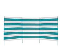 AKTIVE Paravientos de playa tipo biombo, Medidas 480x84 cm, 3 paneles de poliéster 140 g/m², 4 tubos metálicos con punta afilada, Incluye funda con asa, Surtido aleatorio (62135)