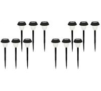AKTIVE pk 6 Balizas De Jardin Led Solares-luz Calida (Paquete de 2)