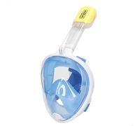 AKTIVE Pro AQ Máscara de Buceo, Ajustable, Libre de látex, Hipoalergénica, Antisalpicaduras, 2 Colores, Azul, Turquesa, Envío Aleatorio, Soporte para cámara, Red Transporte, 7 años (54245)