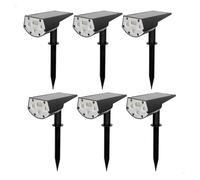 Aktive set 6 balizas solares led 5-10 lúmenes diseño 2 en 1 15 cm