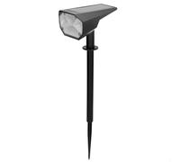 AKTIVE Set de 6 Balizas solares LED para jardín, 5-10 Lúmenes, Luz fija y alterna de colores, Protección IP24, Hasta 8 horas de luz, Instalación en suelo con baliza o pared, Iluminación jardín (61583)