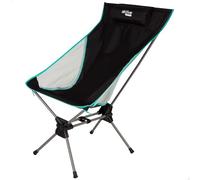 AKTIVE Silla de Camping Plegable, 61 x 55 x 99 cm, Soporta 110 kg, Incluye cojín, Topes Antideslizantes, Bolsa Transporte, Estructura Acero, Tejido poliéster (63048)