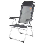 AKTIVE 52886 - Silla plegable camping con cojín reposa cabeza Medidas 44,5x55x103cm Fácil de limpiar y plegar Peso máx 110kg Incluye reposabrazos ergonómicos