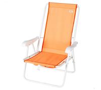 Aktive Silla de playa 62506 plegable naranja 44x40x81 cm mochila con bolsillo de red hasta 110 kg