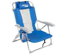 Aktive 5 Positions Loup With Cushions And Pockets Beach Chair Azul