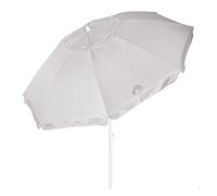 AKTIVE Sombrilla de playa, UV50, Mide D200 cm, Beige, Protección UV50, Tejido oxford, Mástil aluminio 28/32 mm, 8 varillas, Incluye funda de transporte con asa de hombro (62488)