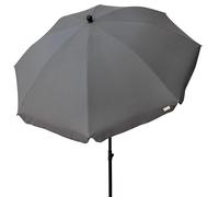 Aktive - Sombrilla de playa, D240 cm, protección solar UV, mástil inclinable 28/32 mm, tejido poliéster, 8 varillas, funda de transporte con asa, sombrilla para silla de playa, jardín, camping