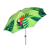 AKTIVE, Sombrilla de playa, Diseño fotorrealista, 200 cm, Protección UV40, Mástil acero, Regulable en altura, Tejido poliéster, Funda transporte, Sombrilla para la playa, Sombrillas grandes, Sombrilla
