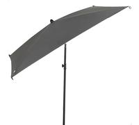 AKTIVE Sombrilla de terraza Cuadrada, 175x175 cm, Mástil de Acero inclinable, Tejido poliéster con protección UV30, 4 Varillas Resistentes, Fácil de Montar y almacenar, Parasol jardín