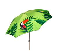 Aktive Tropical Ø200cm Uv40 Inclinable Mast Beach Umbrella Verde Ø200 cm