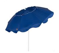 Aktive sombrilla playa 8 varillas 200 cm azul plegado compacto 200 cm