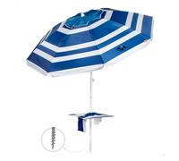 Aktive sombrilla playa grande inclinable 210 cm uv50 marinera c/mesa