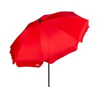 Aktive sombrilla playa grande 200 cm inclinable roja uv30 c/funda