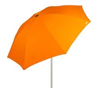 AKTIVE Sombrilla playa grande, 220 cm, Color naranja, Mástil acero, Inclinable y regulable en altura, Tejido poliéster, Protección UV50, Sombrillas grandes, Incluye funda transporte con asa (62337)