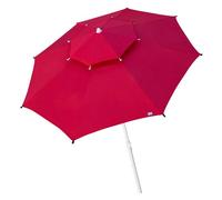 Aktive sombrilla playa grande antiviento 8 varillas 280 cm rojo 280 cm