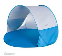 AKTIVE Tienda Playa Pop up, Azul, 148x148x90 cm, Revestimiento Plateado, Protección UV50, Incluye 4 piquetas, Poliéster, Paravientos Plegable, Bolsa Transporte, Refugio Pesca (62529)