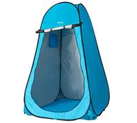 AKTIVE Tienda ducha cambiador para camping con suelo Aktive 120x120x185 cm celeste (62163)