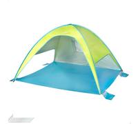 Aktive tienda de playa paravientos pop up verde y azul 175x150x105 cm