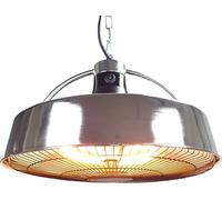Aktobis calefactor radiante de techo, calefactor de balcón/de tienda WDH-210S (gris plateado + hasta 2.100 vatios + bajo deslumbramiento)