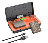 AKTTKA NP-W126S/W126 Batería 1680mAh (2 Packs) 20W Carga Rápida para Fujifilm X100F/X100VI/X-A1/X-E1/X-E2/X-E3/X-M1/X-Pro1/X-T1/X-T3/X-T30/X-T50/HS30EXR/HS35EXR/HS50EXR, Pantalla LCD, Memoria SD