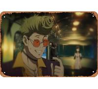 Akudama Drive, Courier (Akudama Drive), Swindler (Akudama Drive), Hoodlum (Akudama Drive), póster de anime para decoración de pared del hogar, letrero de metal retro, 20 x 30 cm