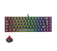 Akuma Meka T01 Teclado Gaming Mecánico Compacto - 69 Teclas, Interruptor Rojo Lineal, RGB Rainbow, Anti-Ghosting, Macros Programables - Compatible con Windows, PS4, PS5, Xbox