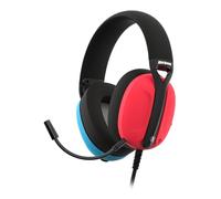 AKUMA SEINEN H03 - Auriculares para Juegos con Cable con micrófono Ultraligero de Audio Jack de 3,5 mm, Compatible con PC, Xbox, PS4, PS5, Switch, móvil, Rojo y Azul