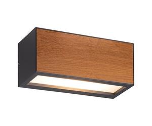 Akunadecor - Aplique De Exterior Modelo Beret De Con Acabado En Gris