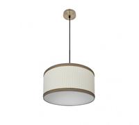 Akunadecor colgante en color cuero/beis modelo soprano regulable