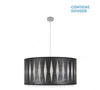 Akunadecor colgante regulable madera/cromo alexandra 3xe27 fabrialamp